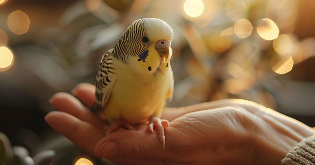 Socijalizacija i pripitomljavanje kako izgraditi odnos sa pticom Osoba nežno drži malu pticu dok gradi poverenje i pripitomljava je.