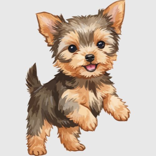 Srećan pas pored činije hrane